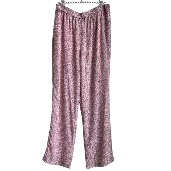 J. Crew Pull-on silk pant in beach paisley - Picture 2 of 14